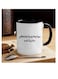1pc Humorous Arabic Motivational Ceramic Mug, 11oz Dishwasher Safe Coffee Cup, Unique "Sometimes Try, Sometimes Cry" Themed Gift for Friends/Family, Ideal for Home, Catering, Food Trucks, Restaurants