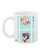 Sonic Printed Coffee Mug White/Green/Grey 11ounce
