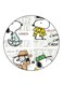 Snoopy Printed Fridge Magnet Multicolour