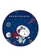 Snoopy Printed Fridge Magnet Round Multicolour