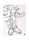 Sonic Metal Plate Poster White/Black 15x20cm
