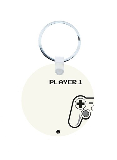 A Controller Wooden Keychain