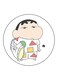 The Anime Shin Chan Printed Fridge Magnet Multicolour