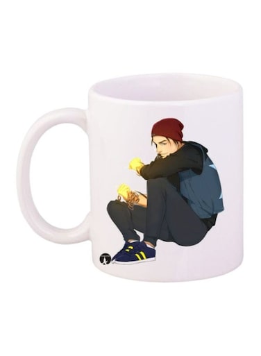Infamous Second Son Printed Mug Blue/White/Red