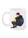 Infamous Second Son Printed Mug Blue/White/Red