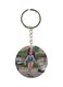Girl On Cycle Printed Double Sided Keychain