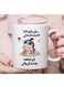 Ceramic Mug with Arabic Quote "Trivia Occupies My Time" Humorous Design in white
