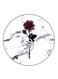A Flower Printed Fridge Magnet Multicolour