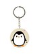 Penguin Printed Single Sided Keychain