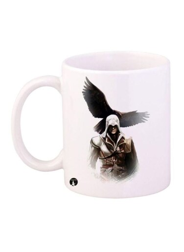 Assassin's Creed Video Game Printed Coffee Mug White/Brown/Black