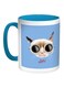 Good Morning Printed Coffee Mug Blue/White 11ounce