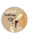 English Phrases Printed Fridge Magnet Brown