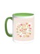 Happy Mother's Day Printed Coffee Mug Green/White 11ounce