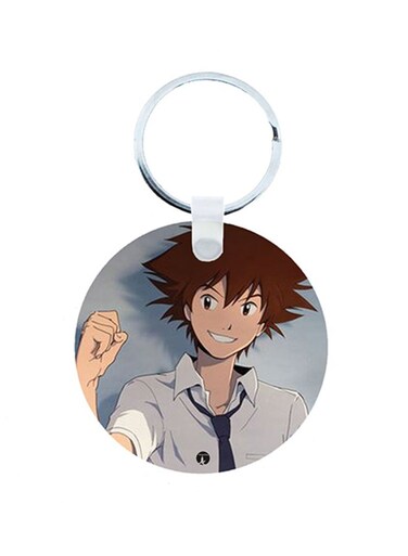 Digimon Anime Wooden Keychain