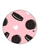 Cookies Printed Fridge Magnet Pink/Brown/White 5.5 x 5.5cm