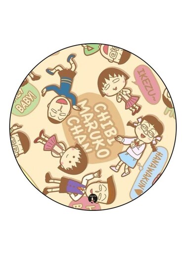 The Anime Chibi Maruko Chan Printed Fridge Magnet Beige/Brown