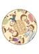 The Anime Chibi Maruko Chan Printed Fridge Magnet Beige/Brown
