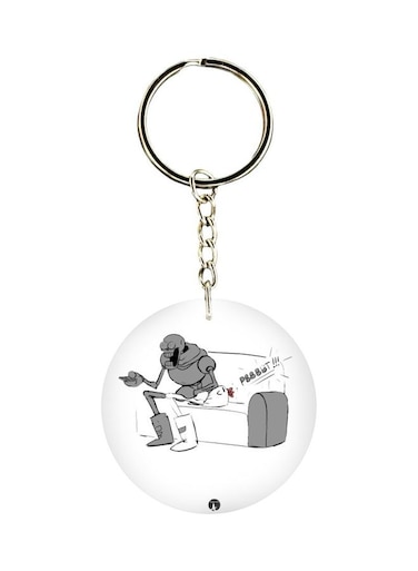 Double Sided Cartoon Printed Keychain
