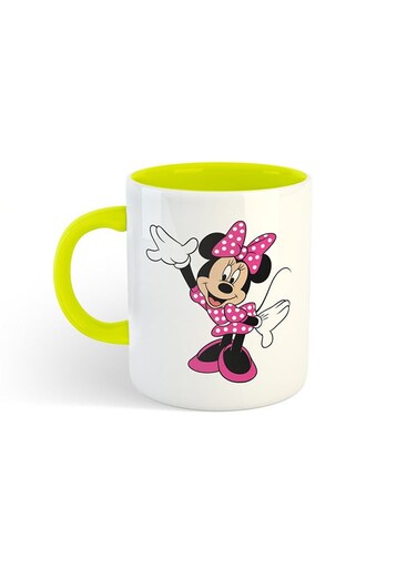 Minnie Mouse Printed Mug White/Yellow