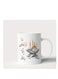 Coffee Mug with Islamic Art Design - Arabic Calligraphy &amp; Prayer Beads,