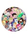 Cartoons Printed Fridge Magnet Round Multicolour