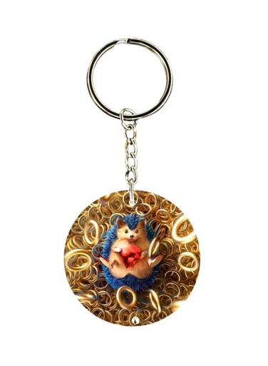 Sonic Printed Keychain