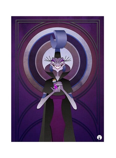 Disney Metal Plate Poster Multicolour