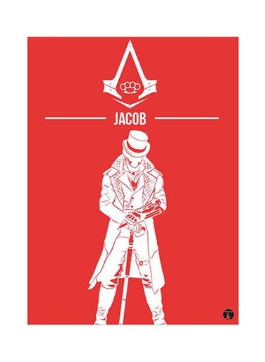 Video Game Assassin's Creed Metal Plate Poster Multicolour 15x20centimeter