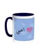 Mother's Love Printed Coffee Mug Blue/White 11ounce