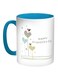 Happy Friendship day Printed Coffee Mug Blue/White/Brown 11ounce