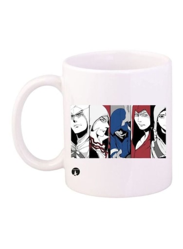 Assassin's Creed Printed Coffee Mug White/Red/Blue