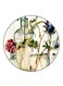 Flowers Printed Fridge Magnet Round Multicolour