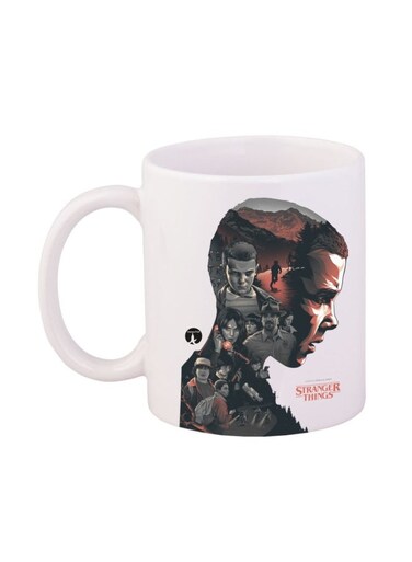 Stranger Things Printed Mug White/Grey/Black