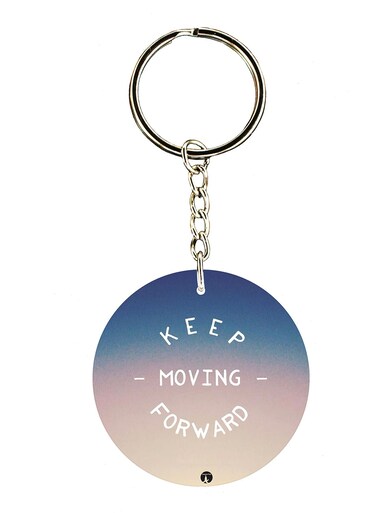 English Phrases Double Side Printed Keychain