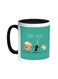 Friends Forever Printed Coffee Mug Black/White 11ounce