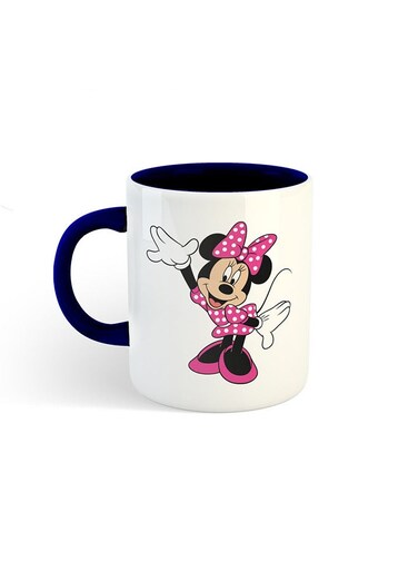 Minnie Mouse Printed Mug White/Navy