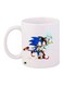 Sonic The Hedgehog Printed Coffee Mug White/Red/Blue 11ounce