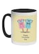 Happy Friendship Day Printed Coffee Mug Black/Yellow/Pink 325ml