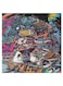 Animation Pattern Hidden Frame Canvas Wall Painting Multicolour 50 x 50cm