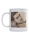 Printed Ceramic Mug White/Beige/Black