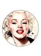 Marilyn Monroe Printed Fridge Magnet Multicolour