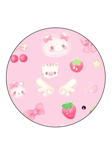 Animals Printed Fridge Magnet Round Multicolour