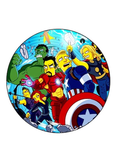 Simpsons Printed Fridge Magnet Multicolour