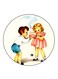 Boy nd Girl Printed Fridge Magnet Multicolour
