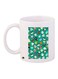 Cartoon Printed Coffee Mug White/Green/Pink 11ounce