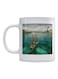 Ship Printed Ceramic Coffee Mug White/Blue/Brown