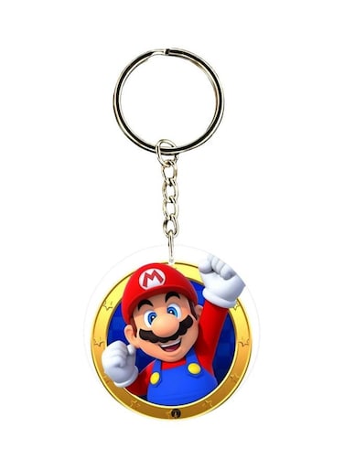 Cartoon Printed Double Sided Keychain