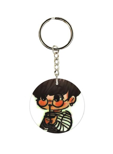 Cartoon Character Printed Keychain
