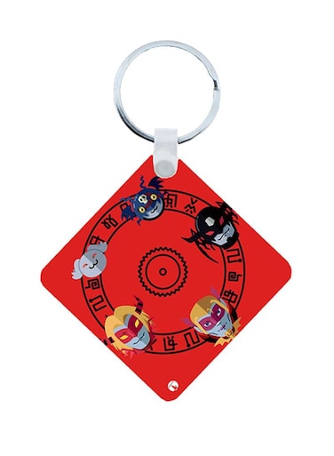 Digimon Anime Wooden Keychain