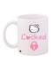 Printed Coffee Mug White/Pink 11ounce